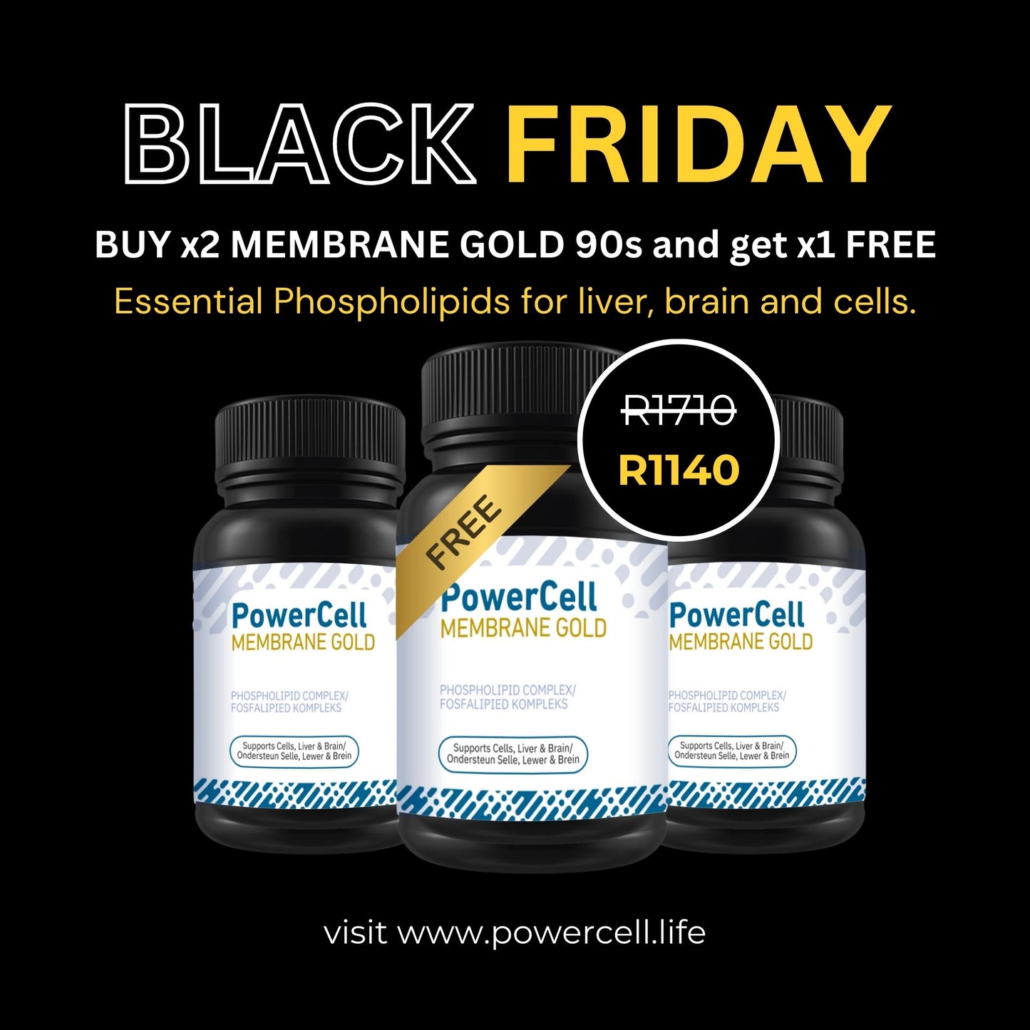 BLACK FRIDAY - BUY 2 MEMBRANE GOLD + 1 MEMBRANE GOLD FREE